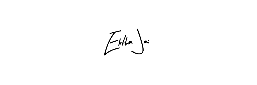 if you are searching for the best signature style for your name Ektha Jai. so please give up your signature search. here we have designed multiple signature styles  using Arty Signature. Ektha Jai signature style 8 images and pictures png