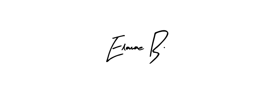 How to make Elamae B. signature? Arty Signature is a professional autograph style. Create handwritten signature for Elamae B. name. Elamae B. signature style 8 images and pictures png