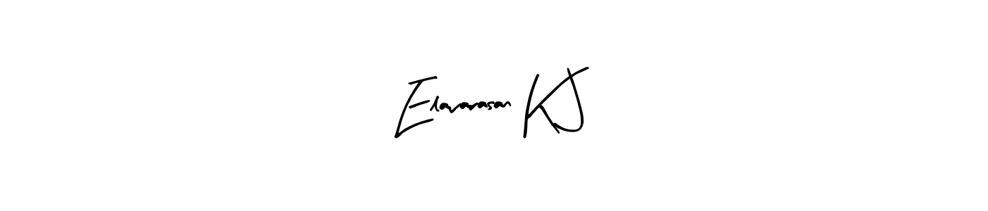 Design your own signature with our free online signature maker. With this signature software, you can create a handwritten (Arty Signature) signature for name Elavarasan K J. Elavarasan K J signature style 8 images and pictures png