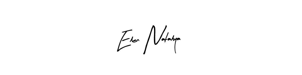 Design your own signature with our free online signature maker. With this signature software, you can create a handwritten (Arty Signature) signature for name Elen Natalya. Elen Natalya signature style 8 images and pictures png