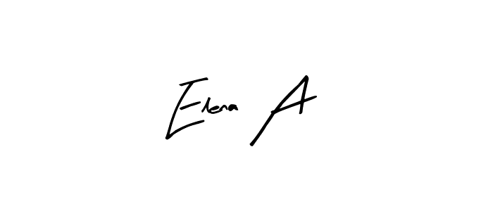 Similarly Arty Signature is the best handwritten signature design. Signature creator online .You can use it as an online autograph creator for name Elena A. Elena A signature style 8 images and pictures png