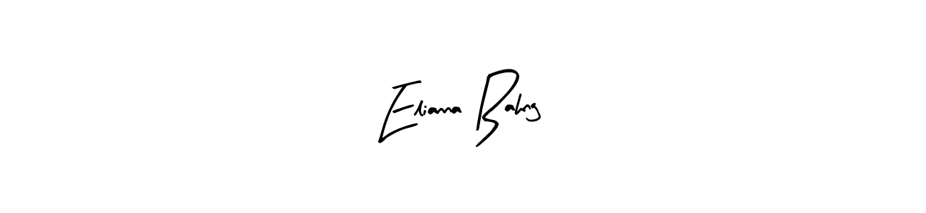 How to Draw Elianna Bahng signature style? Arty Signature is a latest design signature styles for name Elianna Bahng. Elianna Bahng signature style 8 images and pictures png