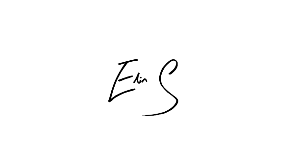 It looks lik you need a new signature style for name Elin S. Design unique handwritten (Arty Signature) signature with our free signature maker in just a few clicks. Elin S signature style 8 images and pictures png