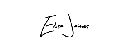 Get inspired by this graceful Arty Signature signature style for name Elisa Jaimes. Smooth loops and balanced proportions for everyday use. Elisa Jaimes signature style 8 images and pictures png