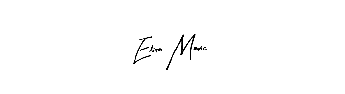 Design your own signature with our free online signature maker. With this signature software, you can create a handwritten (Arty Signature) signature for name Elisa Maric. Elisa Maric signature style 8 images and pictures png