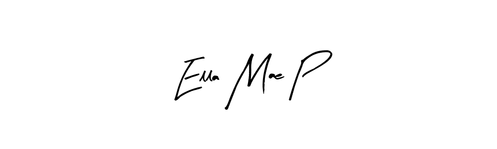 Design your own signature with our free online signature maker. With this signature software, you can create a handwritten (Arty Signature) signature for name Ella Mae P. Ella Mae P signature style 8 images and pictures png