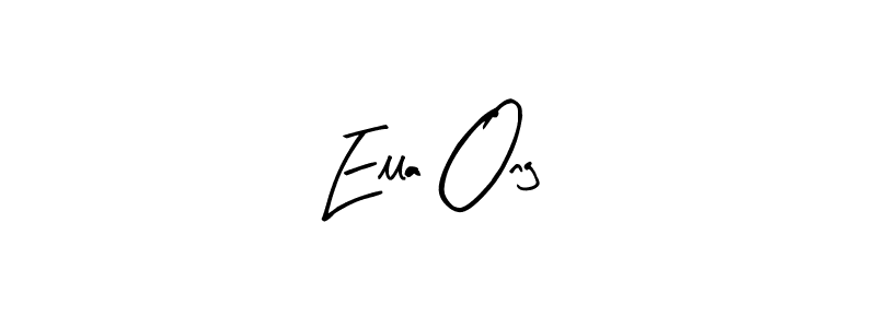 Make a beautiful signature design for name Ella Ong. With this signature (Arty Signature) style, you can create a handwritten signature for free. Ella Ong signature style 8 images and pictures png
