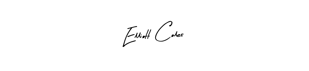 Create a beautiful signature design for name Elliott Coles. With this signature (Arty Signature) fonts, you can make a handwritten signature for free. Elliott Coles signature style 8 images and pictures png