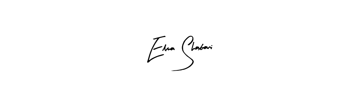 Arty Signature is a professional signature style that is perfect for those who want to add a touch of class to their signature. It is also a great choice for those who want to make their signature more unique. Get Elma Shabani name to fancy signature for free. Elma Shabani signature style 8 images and pictures png