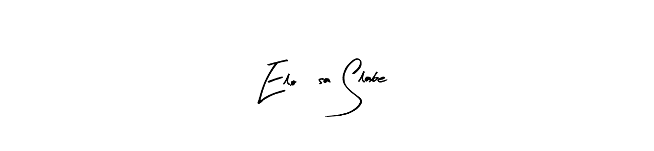 Use a signature maker to create a handwritten signature online. With this signature software, you can design (Arty Signature) your own signature for name Eloísa Slabe. Eloísa Slabe signature style 8 images and pictures png