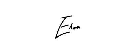Enhance your business communications with Eloa signature in Arty Signature lettering. Clean, modern, and universally compatible. Eloa signature style 8 images and pictures png