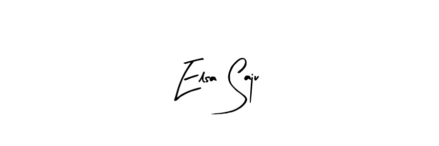 Make a beautiful signature design for name Elsa Saju. With this signature (Arty Signature) style, you can create a handwritten signature for free. Elsa Saju signature style 8 images and pictures png