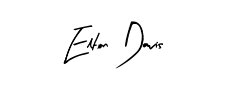 Make a beautiful signature design for name Elton Davis. With this signature (Arty Signature) style, you can create a handwritten signature for free. Elton Davis signature style 8 images and pictures png