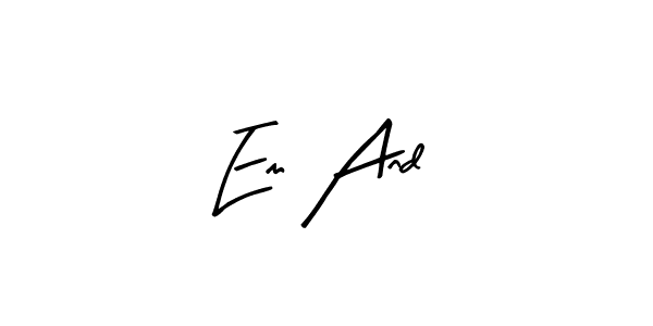 This is the best signature style for the Em And name. Also you like these signature font (Arty Signature). Mix name signature. Em And signature style 8 images and pictures png