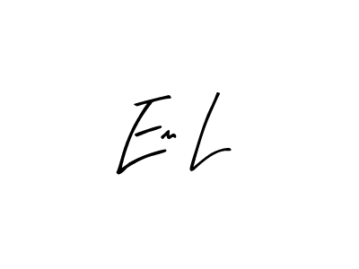 Best and Professional Signature Style for Em L. Arty Signature Best Signature Style Collection. Em L signature style 8 images and pictures png