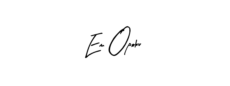if you are searching for the best signature style for your name Em Opoku. so please give up your signature search. here we have designed multiple signature styles  using Arty Signature. Em Opoku signature style 8 images and pictures png