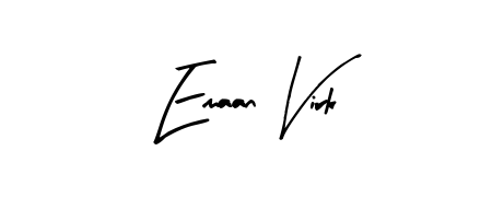 Discover how Emaan Virk looks in an executive cursive font (Arty Signature). Perfect for legal documents, invoices, and certificates. Emaan Virk signature style 8 images and pictures png
