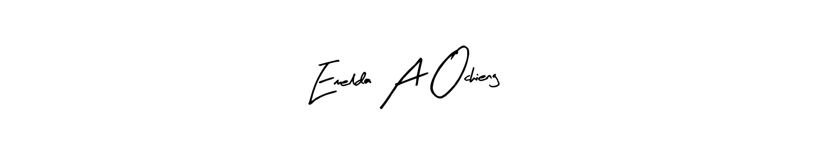 Also You can easily find your signature by using the search form. We will create Emelda A Ochieng name handwritten signature images for you free of cost using Arty Signature sign style. Emelda A Ochieng signature style 8 images and pictures png