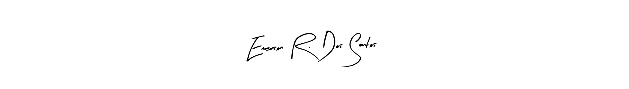 Also You can easily find your signature by using the search form. We will create Emerson R. Dos Santos name handwritten signature images for you free of cost using Arty Signature sign style. Emerson R. Dos Santos signature style 8 images and pictures png