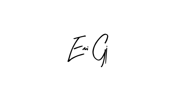 The best way (Arty Signature) to make a short signature is to pick only two or three words in your name. The name Emi Gj include a total of six letters. For converting this name. Emi Gj signature style 8 images and pictures png