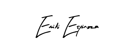 Style your name Emili Espinoza with confidence using Arty Signature signature design. Simple, elegant, and ready for immediate document use. Emili Espinoza signature style 8 images and pictures png