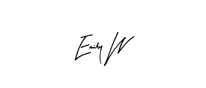 Arty Signature is a professional signature style that is perfect for those who want to add a touch of class to their signature. It is also a great choice for those who want to make their signature more unique. Get Emily W name to fancy signature for free. Emily W signature style 8 images and pictures png