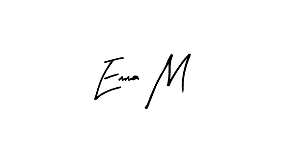 Design your own signature with our free online signature maker. With this signature software, you can create a handwritten (Arty Signature) signature for name Emma M. Emma M signature style 8 images and pictures png