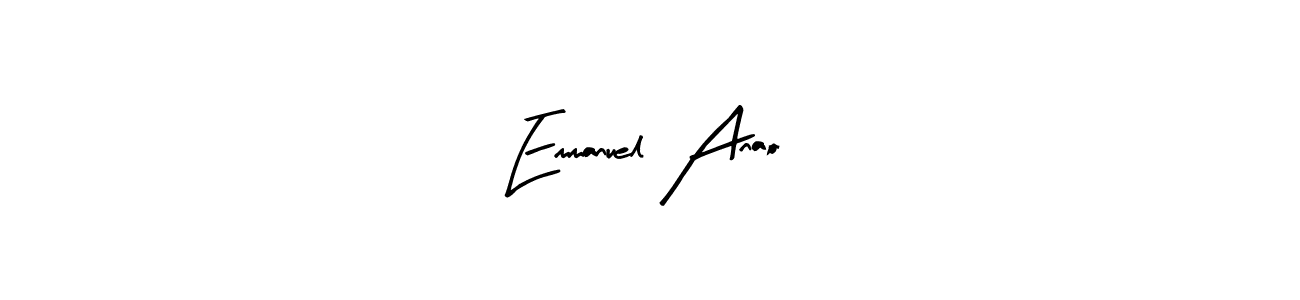 Also we have Emmanuel Anao name is the best signature style. Create professional handwritten signature collection using Arty Signature autograph style. Emmanuel Anao signature style 8 images and pictures png