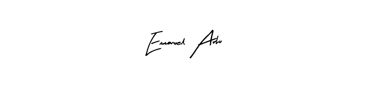 Make a short Emmanuel Arhu signature style. Manage your documents anywhere anytime using Arty Signature. Create and add eSignatures, submit forms, share and send files easily. Emmanuel Arhu signature style 8 images and pictures png