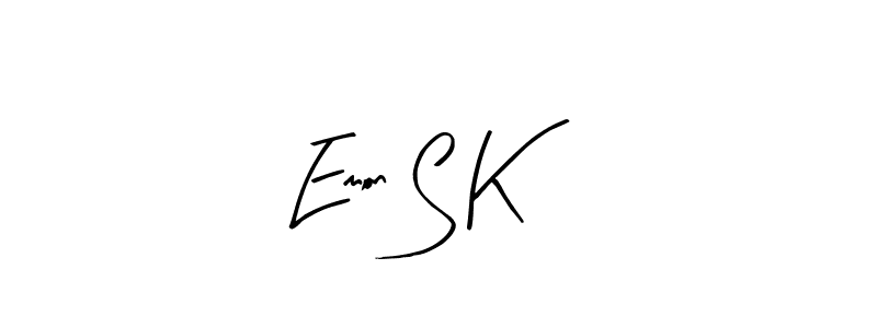 You should practise on your own different ways (Arty Signature) to write your name (Emon S K) in signature. don't let someone else do it for you. Emon S K signature style 8 images and pictures png