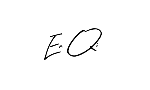 How to make En Qi name signature. Use Arty Signature style for creating short signs online. This is the latest handwritten sign. En Qi signature style 8 images and pictures png