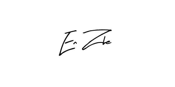 Create a beautiful signature design for name En Zhe. With this signature (Arty Signature) fonts, you can make a handwritten signature for free. En Zhe signature style 8 images and pictures png