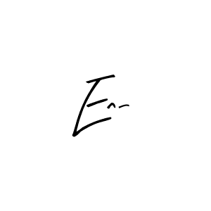 Create a beautiful signature design for name En-. With this signature (Arty Signature) fonts, you can make a handwritten signature for free. En- signature style 8 images and pictures png