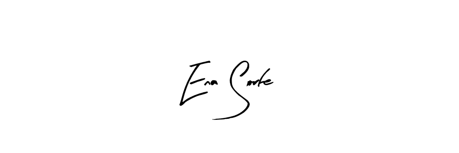How to make Ena Sorfe name signature. Use Arty Signature style for creating short signs online. This is the latest handwritten sign. Ena Sorfe signature style 8 images and pictures png
