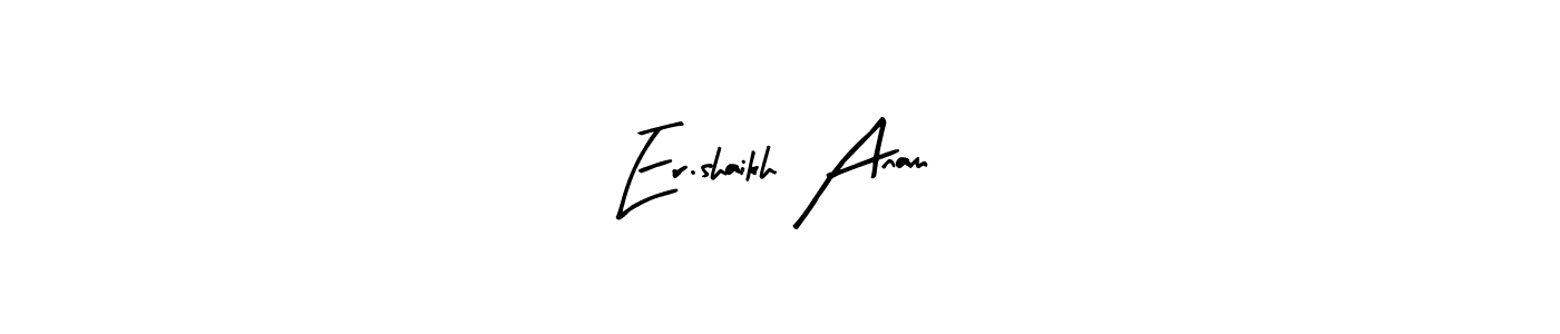 How to make Er.shaikh Anam name signature. Use Arty Signature style for creating short signs online. This is the latest handwritten sign. Er.shaikh Anam signature style 8 images and pictures png