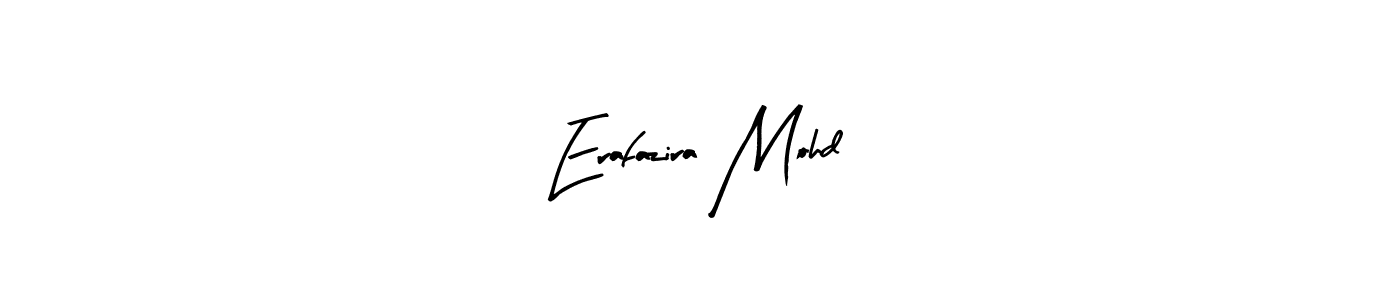 Also You can easily find your signature by using the search form. We will create Erafazira Mohd name handwritten signature images for you free of cost using Arty Signature sign style. Erafazira Mohd signature style 8 images and pictures png