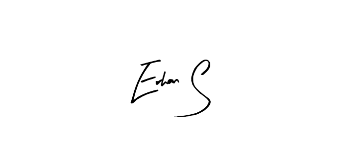 Similarly Arty Signature is the best handwritten signature design. Signature creator online .You can use it as an online autograph creator for name Erhan S. Erhan S signature style 8 images and pictures png