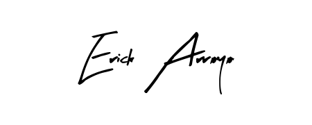 Use a signature maker to create a handwritten signature online. With this signature software, you can design (Arty Signature) your own signature for name Erick Arroyo. Erick Arroyo signature style 8 images and pictures png