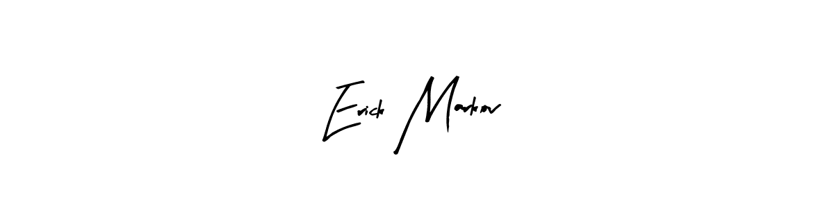 How to make Erick Markov name signature. Use Arty Signature style for creating short signs online. This is the latest handwritten sign. Erick Markov signature style 8 images and pictures png