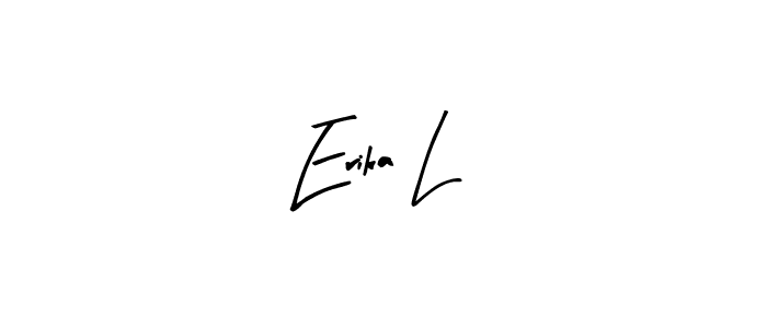 How to make Erika L signature? Arty Signature is a professional autograph style. Create handwritten signature for Erika L name. Erika L signature style 8 images and pictures png