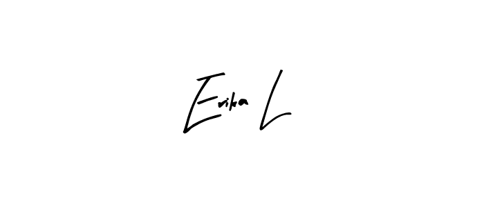 Also we have Erika L name is the best signature style. Create professional handwritten signature collection using Arty Signature autograph style. Erika L signature style 8 images and pictures png