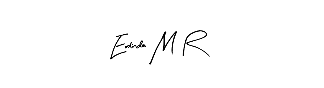 Make a beautiful signature design for name Erlinda M R. With this signature (Arty Signature) style, you can create a handwritten signature for free. Erlinda M R signature style 8 images and pictures png