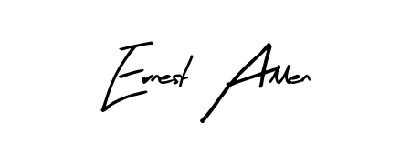 Design your own signature with our free online signature maker. With this signature software, you can create a handwritten (Arty Signature) signature for name Ernest Allen. Ernest Allen signature style 8 images and pictures png