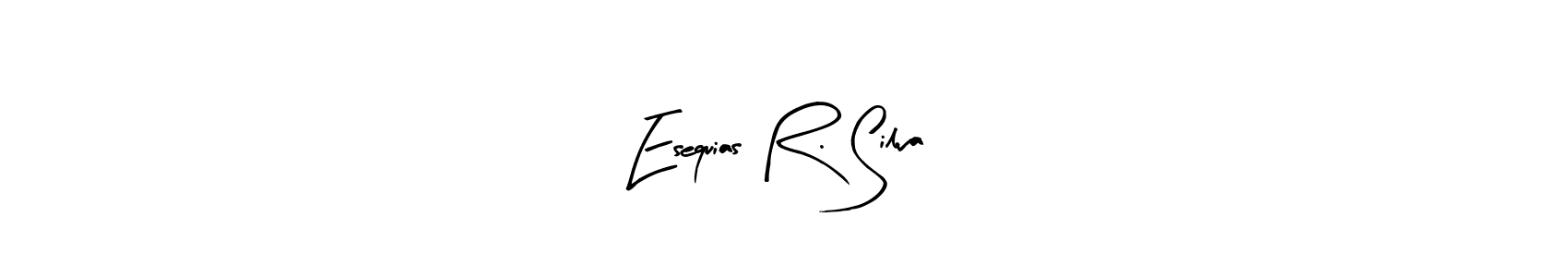 Esequias R. Silva stylish signature style. Best Handwritten Sign (Arty Signature) for my name. Handwritten Signature Collection Ideas for my name Esequias R. Silva. Esequias R. Silva signature style 8 images and pictures png