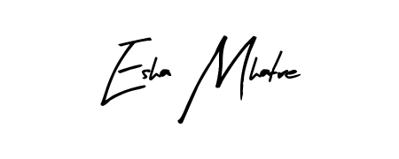 Master the art of signing with Esha Mhatre written in fluent Arty Signature script. A great template to practice and refine your handwriting. Esha Mhatre signature style 8 images and pictures png