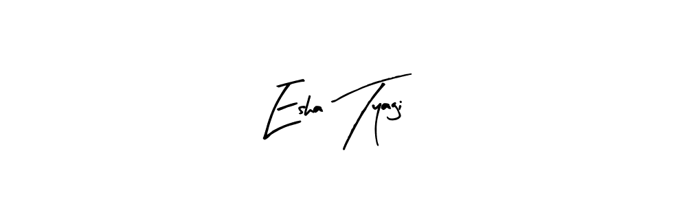 Make a beautiful signature design for name Esha Tyagi. Use this online signature maker to create a handwritten signature for free. Esha Tyagi signature style 8 images and pictures png