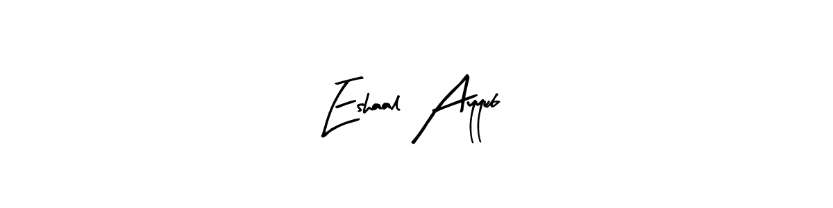 This is the best signature style for the Eshaal Ayyub name. Also you like these signature font (Arty Signature). Mix name signature. Eshaal Ayyub signature style 8 images and pictures png