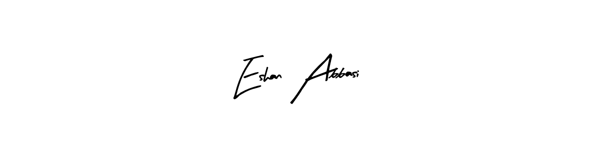 Similarly Arty Signature is the best handwritten signature design. Signature creator online .You can use it as an online autograph creator for name Eshan Abbasi. Eshan Abbasi signature style 8 images and pictures png