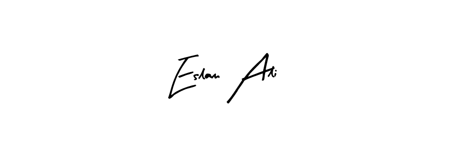 You can use this online signature creator to create a handwritten signature for the name Eslam Ali. This is the best online autograph maker. Eslam Ali signature style 8 images and pictures png