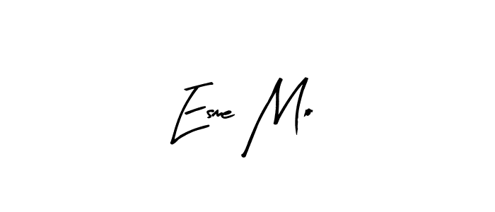 Similarly Arty Signature is the best handwritten signature design. Signature creator online .You can use it as an online autograph creator for name Esme Mo. Esme Mo signature style 8 images and pictures png